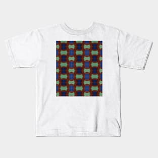 Warped Chess Plate Kids T-Shirt